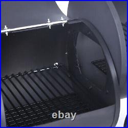 Large Barrel BBQ Steel Drum Charcoal Grill Smoker Outdoor Patio Garden Barbecue