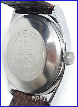MINT! $ Vintage Timex Mens Automatic Viscount Silver Barrel CROCODILE BAND Watch