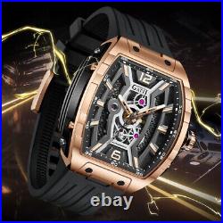 Men's Watch Large Dial Barrel-Shaped Mechanical Watch Popular