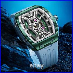 Men's Watch Large Dial Barrel-Shaped Mechanical Watch Popular