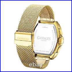 Mens Automatic Watch Gold Resplendence Stainless Steel Gold Mesh Strap GAMAGES
