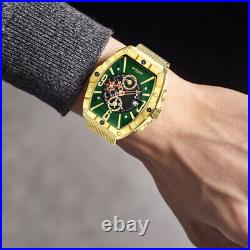 Mens Automatic Watch Gold Resplendence Stainless Steel Gold Mesh Strap GAMAGES