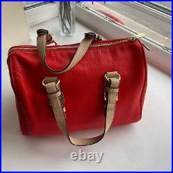 Michael Kors Grayson Barrel Handbag women red leather crossbody bag