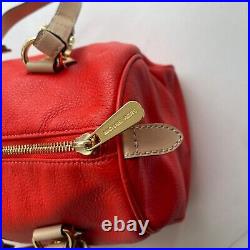 Michael Kors Grayson Barrel Handbag women red leather crossbody bag