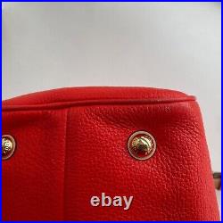 Michael Kors Grayson Barrel Handbag women red leather crossbody bag