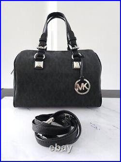 Michael Kors Grayson Barrel Handbag womens Black Crossbody