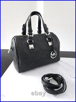 Michael Kors Grayson Barrel Handbag womens Black Crossbody