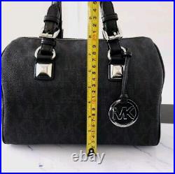 Michael Kors Grayson Barrel Handbag womens Black Crossbody