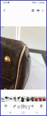 Michael Kors Grayson Barrel Handbag womens Brown Long Strap Crossbody