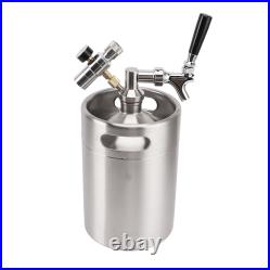 Mini Stainless Steel Beer Barrel Automatic Wine Dispenser Outlet Box Secondary