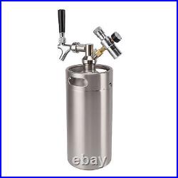 Mini Stainless Steel Keg With Faucet Automatic Wine Barrel Dispenser Box Wine