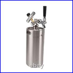Mini Stainless Steel Keg With Faucet Large Wine Barrel Automatic Secondary 3.6L