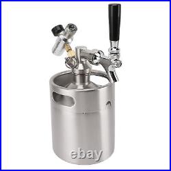 Mini Stainless Steel Wine Barrel Keg Kit 2L Mini Keg Growler