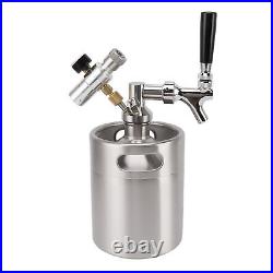 Mini Stainless Steel Wine Barrel Keg Kit 2L Mini Keg Growler Kegerator With
