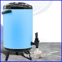 NNEAGS 16L Stainless Steel Insulated Milk Tea Barrel Hot and Cold Beverage Dispe