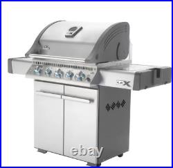 Napoleon LEX 4 Burner Stainless Steel Gas Barbecue + Side Burner + Cover