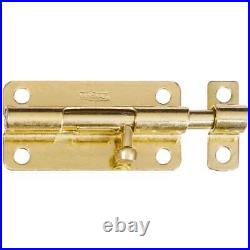 National 4 In. Brass Steel Door Barrel Bolt N151688 Pack of 50 National N151688