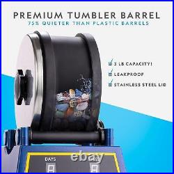 National Geographic Rock Tumbler Kit Extra Large Capacity Barrel 3-Speed Motor