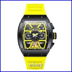 New Automatic Mechanical Watch Barrel-Shaped Fashion Waterproof Men's Watch