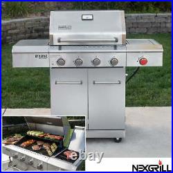 Nexgrill Deluxe 4 Burner Stainless Steel Gas Barbecue + Side Burner + Cover