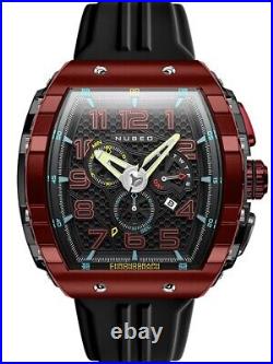 Nubeo NB-6088-03 Mens Watch Magellan Retrograde Chronograph 49mm 5ATM