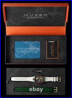 Nubeo viking automatic watch Atomic Green NB-6064-03 FACTORY FRESH