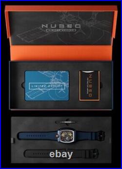 Nubeo viking automatic watch Nitron Blue NB-6064-02 FACTORY FRESH