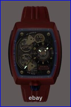 Nubeo viking automatic watch Radar Red NB-6064-04 FACTORY FRESH