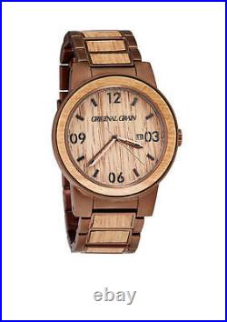 Original Grain Wood Barrel Collection 47MM Analog Watch