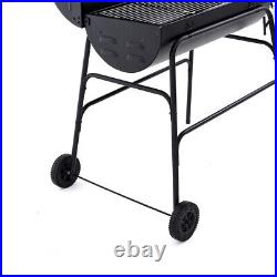 Panana Charcoal BBQ Barrel Grill Garden Barbecue Patio Portable Wheels