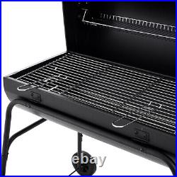 Panana Charcoal BBQ Barrel Grill Garden Barbecue Patio Portable Wheels