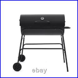 Panana Charcoal BBQ Barrel Grill Garden Barbecue Patio Portable Wheels