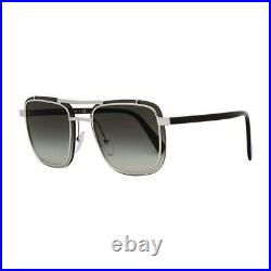 Prada Square Sunglasses PR59US 1BC4K1 Silver 59mm 59US