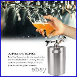 Pressurized Beer Mini Keg System Stainless Steel Beer Growler Mini Beer Barrel