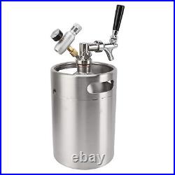 Pressurized Beer Mini Keg System Stainless Steel Beer Growler Mini Beer Barrel