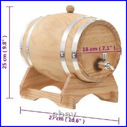 Quality Win e Barrel with Tap Solid Pinewood 6 L