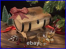 ROCKSLY Whiskey Stones Gift Set for Men in Whiskey Half Barrel Gift Box 8 Whis