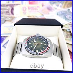 Rare Vostok Green Amphibia 2209 Wostok Barrel USSR Mechanical Diver Service