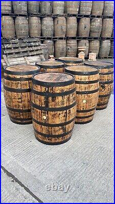 Refurbished Reclaimed Oak Whiskey Barrels 200 Litre Garden Decor
