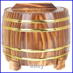 Rice Steamer Stainless Steel Japanese Tub Bucket Wooden Barrel