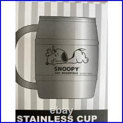 Snoopy Stainless Steel Barrel Mug Set of 2