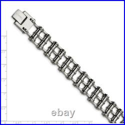 Stainless Steel 8.5 inch Barrel Link Chain Bracelet