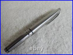 Stainless Steel Barrel Used Shot Size Sailor Fountain Pen Nib F Gold 18K Wg