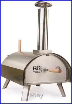 Stainless Steel Countertop Wood-Fired Pizza Oven