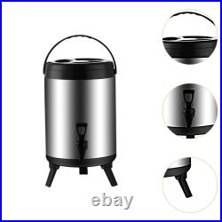 Stainless Steel Insulated Barrel Double Walled Beverage Dispenser with Faucet