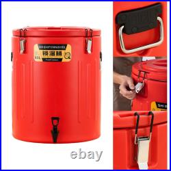 Stainless Steel Insulated Ice Bucket in Barrel Clear Scale for Restaurant