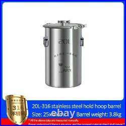 Stainless Steel Small Fermenter Wine Storage Tank Sealed Distillation Cotainers