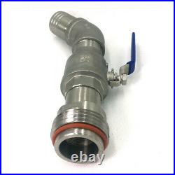 Stainless Steel Water Container/Oil Barrel 45 Degree Spigot (46mm Outlet)