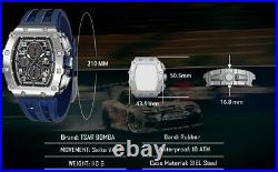 TSAR BOMBA 8204Q Mechanical Watch Seiko VK67 Movement Limited Barrel
