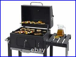 Tepro Grillwagen Toronto Click Charcoal Barbecue, Anthracite/Stainless Steel